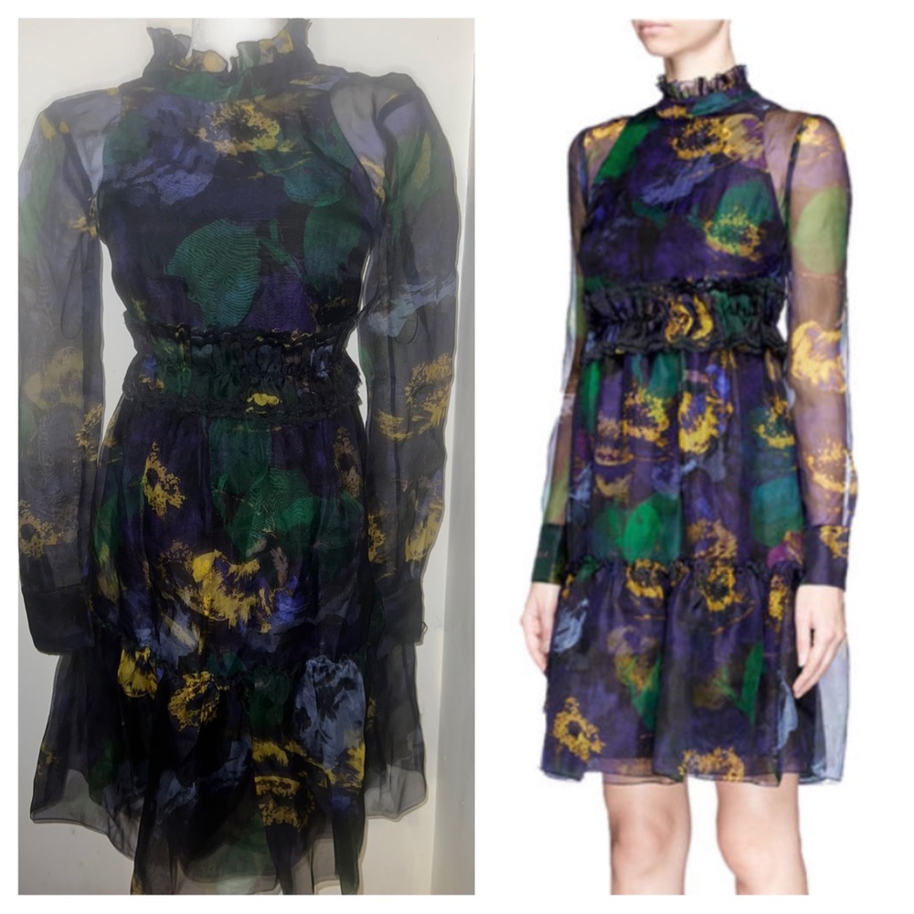 Erdem “Devina” Silk Dress XS ASO Meghan Markle